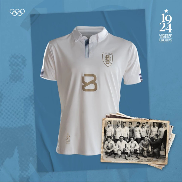 Uruguay 1924 Olympic Champions Tribute Jersey - Official Centennial Shirt