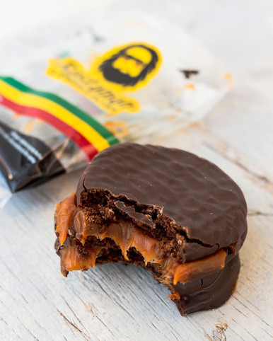 Rastaman Alfajor Triple Negro Triple Dark Chocolate Alfajor with Dulce de Leche Filling Alfajores from Uruguay, 100 g / 3.5 oz ea, 12 alfajores per box (pack of 2 boxes)