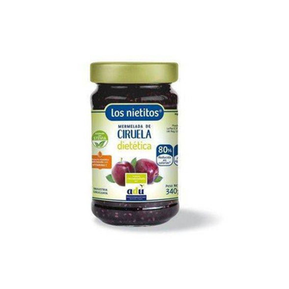 Los Nietitos Línea Dietética Mermelada de Ciruela Diet Plum Marmalade From Uruguay, 340 g / 11.99 oz