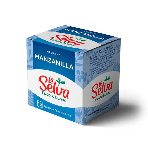 La Selva Té sabor Manzanilla Tea Bags Infusion from Uruguay, 10 g / 0.35 oz (box of 10 bags)