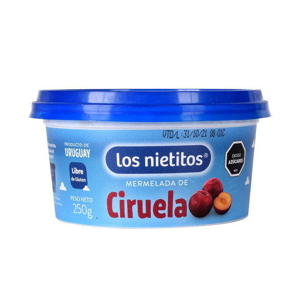 Los Nietitos Mermelada de Ciruela Clásica Classic Plum Marmalade, 250 g / 8.8 oz