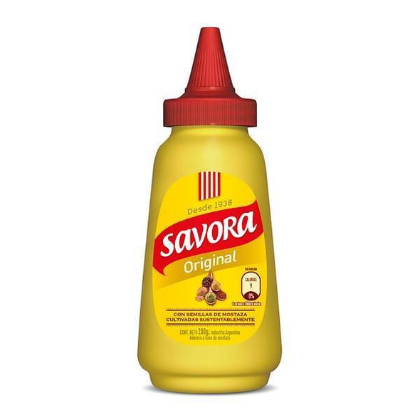 Savora Classic Yellow Mustard in Squeeze Bottle, 200 g / 7 oz