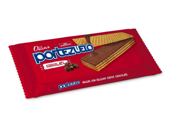 Portezuelo Obleas Rellenas Chocolate Filled Wafers, 100 g / 3.5 oz