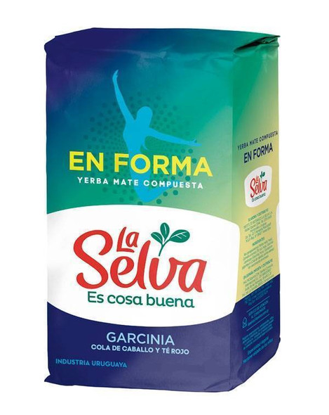 La Selva Yerba Mate Compuesta En Forma Yerba Mate for Obesity Problems, 1 kg / 2.2 lb (pack of 8)