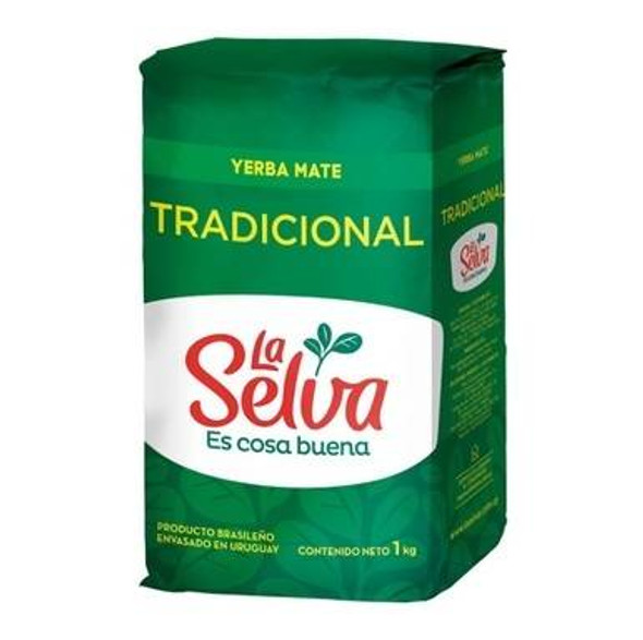 La Selva Yerba Mate Tradicional Yerba Mate Traditional from Uruguay, 1 kg / 2.2 lb (pack of 3)
