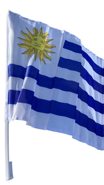 Bandera Banderín Para Auto de Uruguay