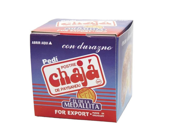 El De La Medallita Postre Chajá Durazno Clásico Postre Uruguayo, 95 g / 3.35 oz ea (pack de 3)