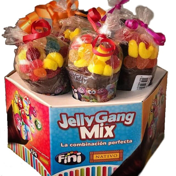 Nativo Jelly Gang Mix Conos de Chocolate, Display de 7 unidades