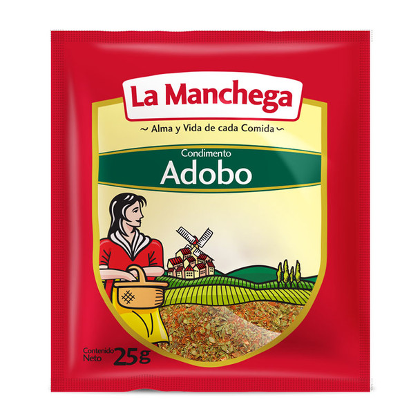La Manchega Adobo Mezcla de Hierbas y Especias Para Condimentar Preparaciones, 25 g / 0.88 oz (pack de 3)