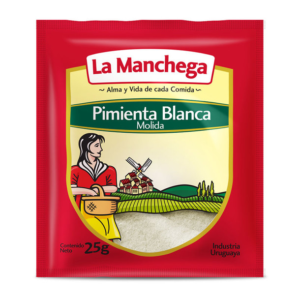 La Manchega Pimienta Blanca Molida, 25 g / 0.88 oz (pack de 3)