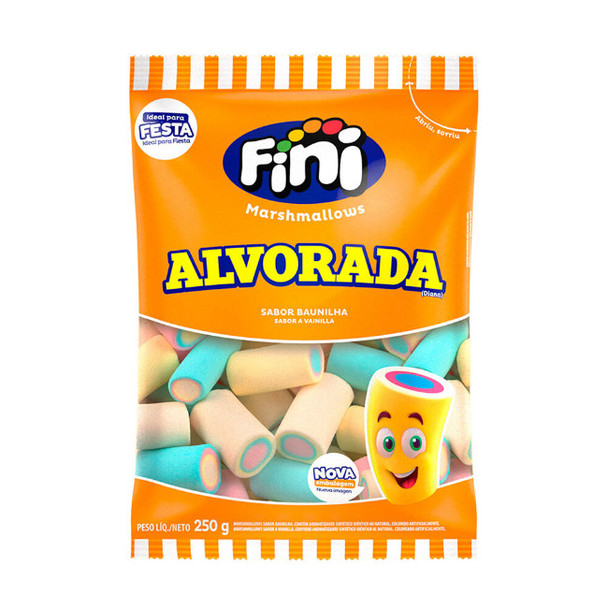 Fini Marshmallows Alvorada Sabor Vainilla, 250 g / 8.81 oz