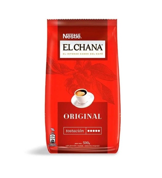 Nestlé El Chana Café Glaseado y Molido Intenso Sabor, 500 g / 1.1 lb bag