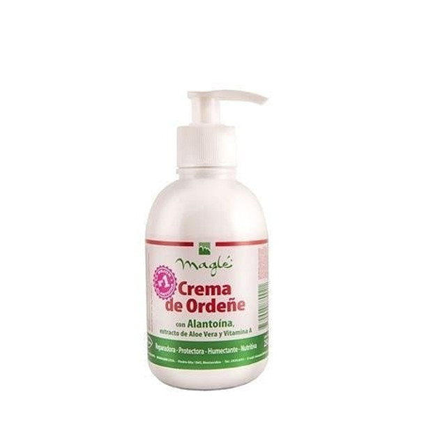 Magle Crema de Ordeñe con Alantoína Extracto de Aloe Vera y Vitamina A, 250 g / 8.81 oz