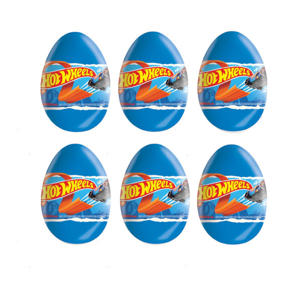 Zaini Milk Chocolate Easter Eggs Hot Wheels Huevos de Pascua de Chocolate con Leche, 20 g / 0.70 oz (pack de 6)