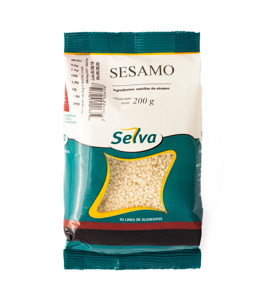 La Selva Peeled Sesame Seeds Semillas de Sésamo Pelado, 200 g / 7.05 oz