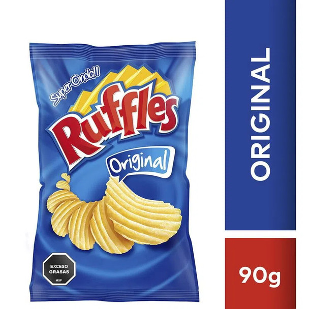 Ruffles Original French Fries Potato Chips Papas Fritas Sabor Original, 90 g / 3.17 oz