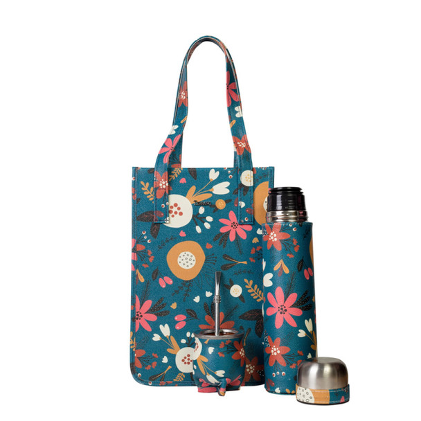 3-Piece Matero Set with Thermos, Matero Bag & Mate Gourd - Otoño Design