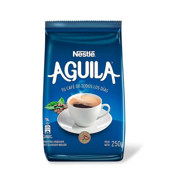Águila Classic Ground Glazed Coffee Café Glaseado Clásico By Nestlé, 250 g / 8.81 oz