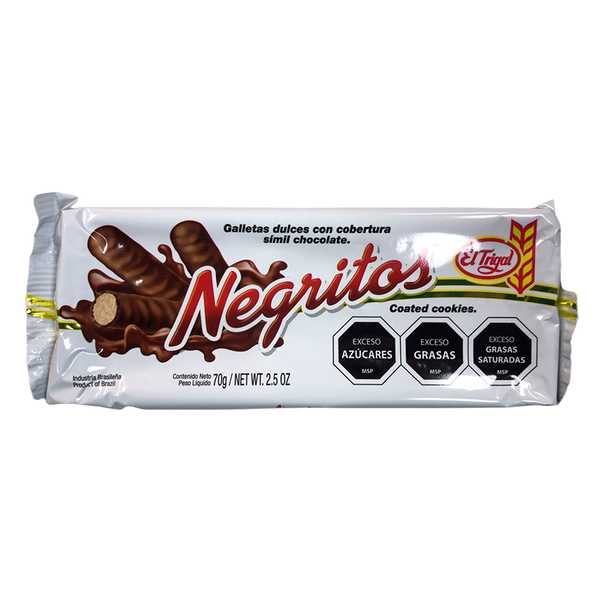 El Trigal Negritos Sweet Coated Cookies, 70 g / 2.5 oz ea (pack of 3)