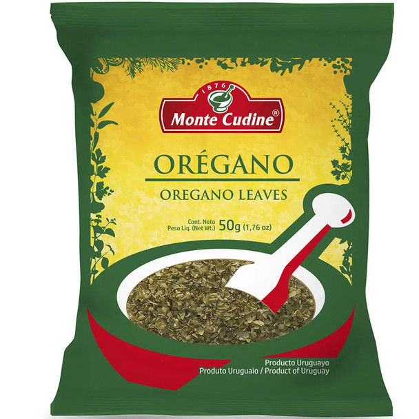 Monte Cudine Orégano Spice - Perfect for Salads, Stews, Pizza, 50 g / 1.76 oz (pack of 3)