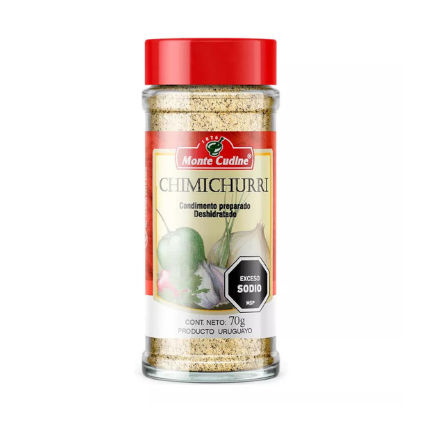 Monte Cudine Chimichurri Seasoning - Dehydrated Prepared Condiment, 70 g / 2.47 oz