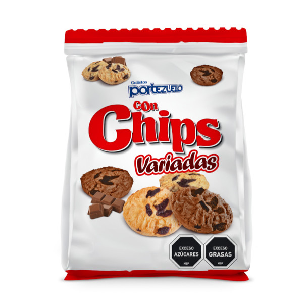 Portezuelo con Chips Assorted Milk Chocolate Chip Sprinkle Cookies Galletas Granizadas Variadas, 180 g / 6.35 oz (pack of 3)