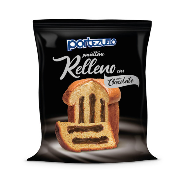 Portezuelo Chocolate Filled Sweet Bread Panettone Pan Dulce Relleno de Chocolate, 450 g / 15.87 oz