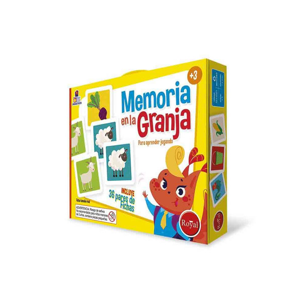 Memoria en la Granja Farm Memory Board Game: Learning Through Play Fun