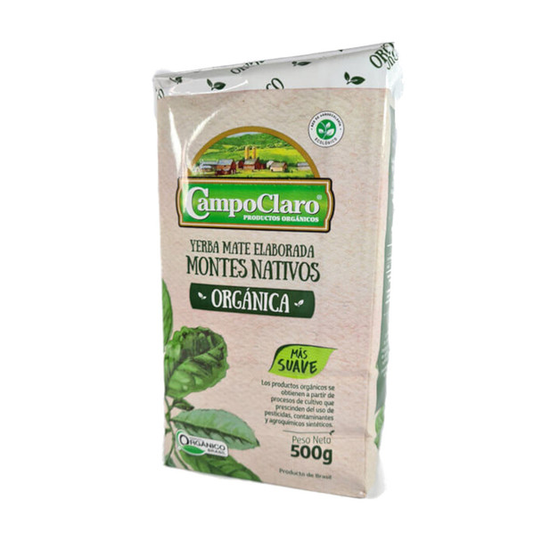 Campo Claro Montes Nativos Organic & Soft Yerba Mate, 500 g / 17.63 oz bag