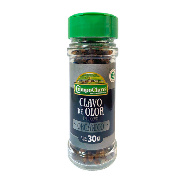 Campo Claro Organic Ground Cloves Clavos de Olor en Polvo, 30 g / 1.06 oz