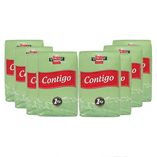 Contigo Yerba Mate Traditional from Uruguay, 1 kg / 2.2 lb (pack of 8)