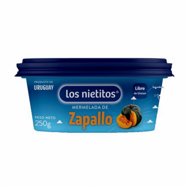 Los Nietitos Mermelada de Zapallo Clásica Classic Squash Marmalade From Uruguay, 250 g / 8.8 oz