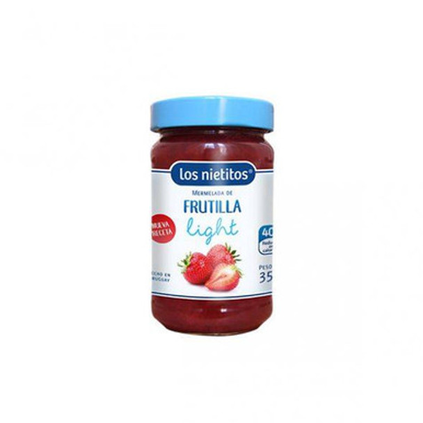 Los Nietitos Mermelada de Frutilla Light Strawberry Marmalade From Uruguay, 350 g / 12.34 oz
