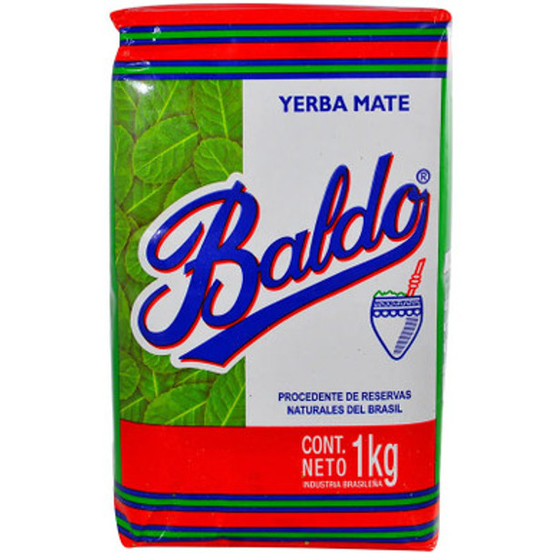 Baldo Yerba Mate Uruguayan Traditional Cut Uruguay, 1 kg/2.2 lbs (pack of 8)