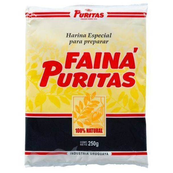 Puritas Fainá Harina Especial Faina Flour Ready To Prepare, 250 g / 8.8 oz bag