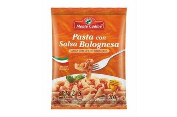 Monte Cudine Pasta Saborizada Noodles with Bolognese Sauce Italian Style, 200 g / 7.05 oz for 2 to 3 servings