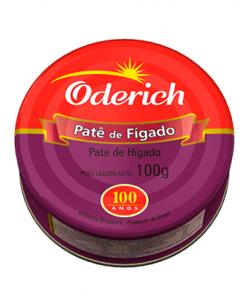 Oderich Paté de Hígado, 100 g / 3.5 oz (pack de 3)