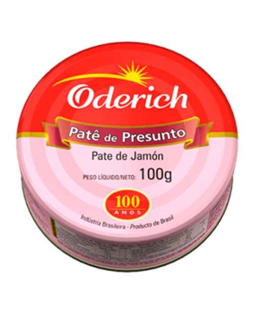 Oderich Paté de Jamón, 100 g / 3.5 oz (pack de 3)