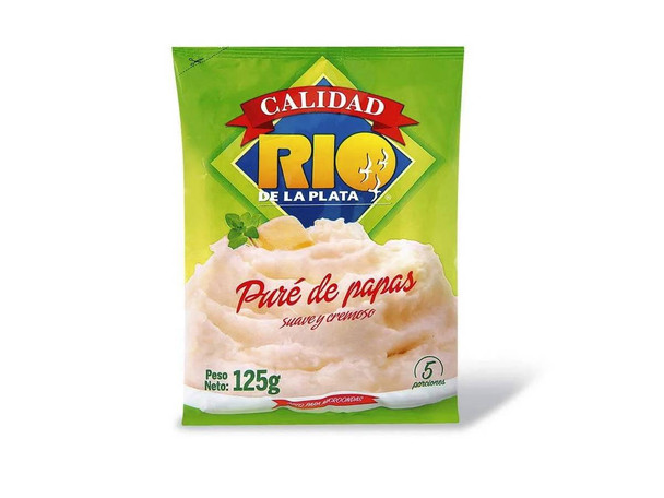 Rio De La Plata Puré de Papas Dehydrated Potatoes Powder Ready To Make Mashed Potatoes , 125 g / 4.4 oz  for 5 servings