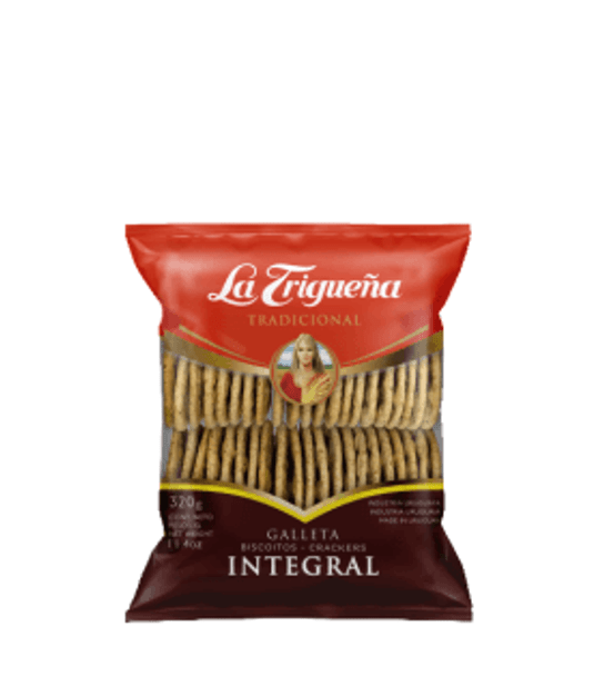 La Trigueña Galletas Integrales Classic Crackers Thin & Crunch Cookies from Uruguay, 320 g / 11.3 oz