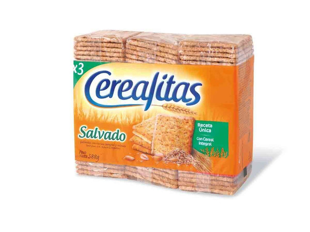 Cerealitas Bran Crackers Unique Recipe, 200 g / 7.05 oz Tri-pack