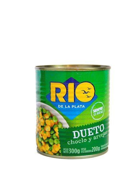 Rio De La Plata Choclo Amarillo y Arveja Entera Yellow Corn and Vetch Canned, 300 g / 10.58 oz
