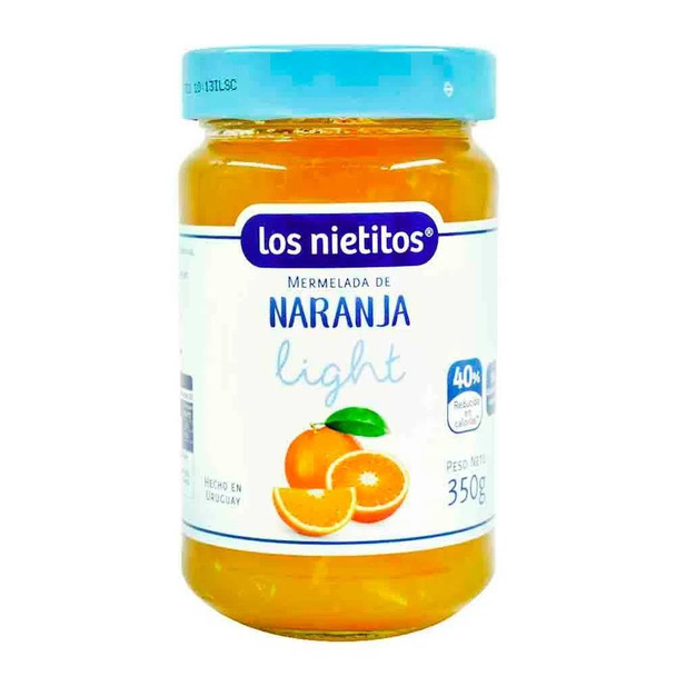 Los Nietitos Mermelada de Naranja Light Orange Marmalade, 350 g / 12.34 oz