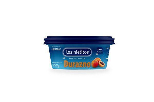 Los Nietitos Mermelada de Durazno Clásica Classic Peach Marmalade, 250 g / 8.8 oz