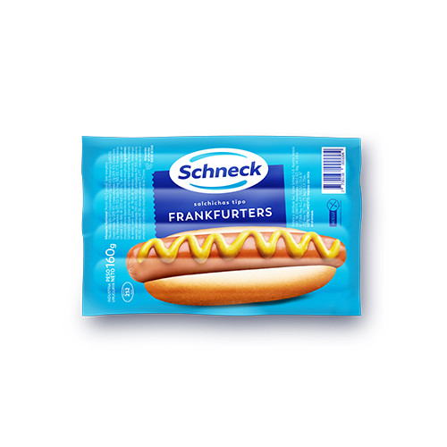 Schneck Frankfurters Salchichas Panchos Cortos, 375 g / 13.22 oz (8 unidades)