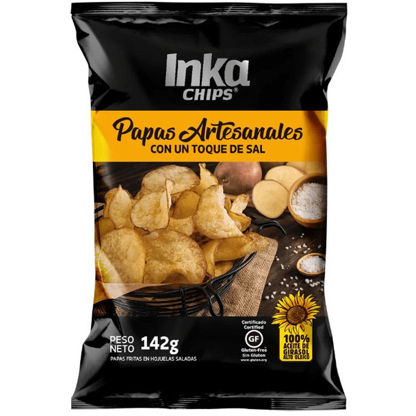 Inka Papas Fritas Chips Artesanales Clásicas, 142 g / 5 oz