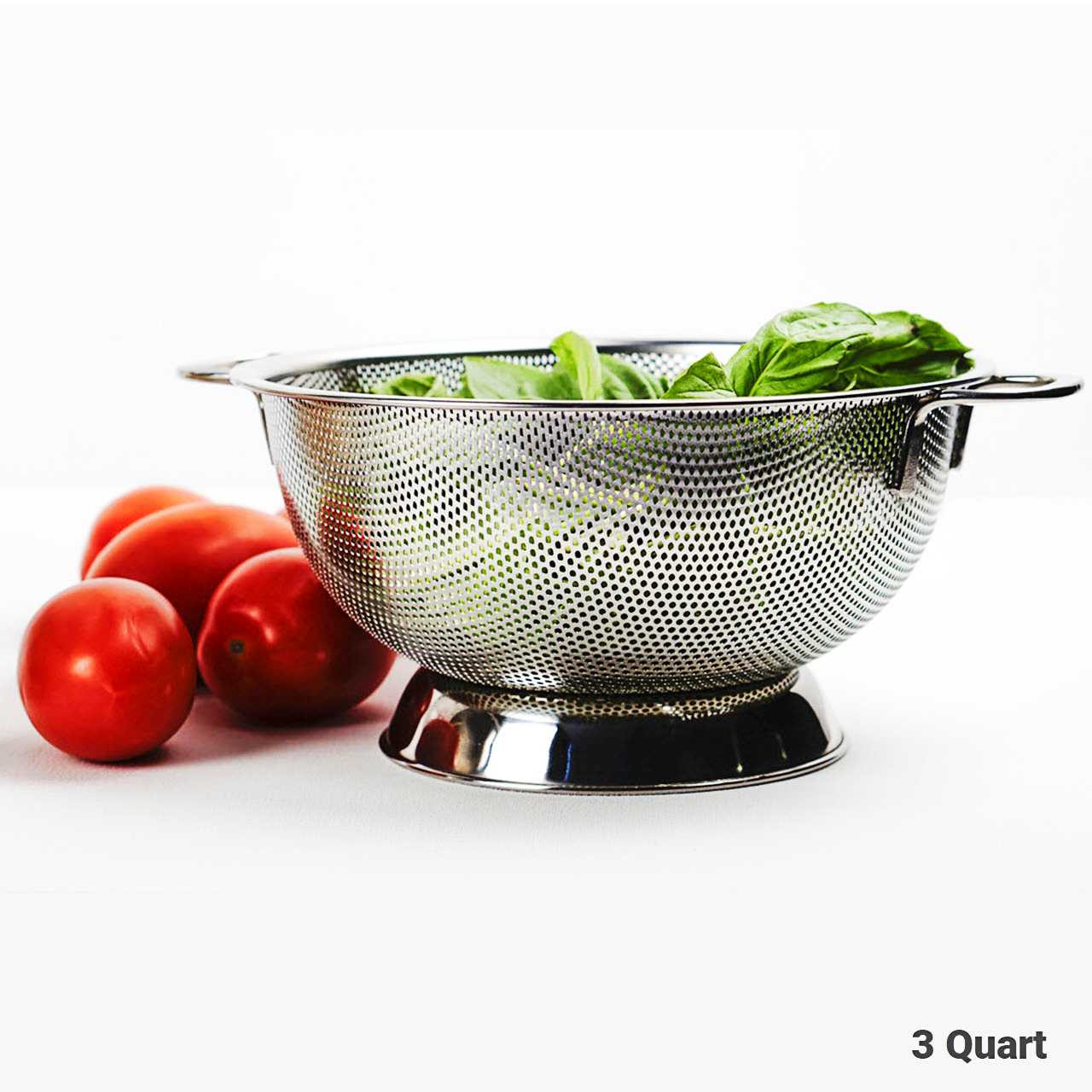 RSVP International Endurance Stainless Steel Mixing Bowls, 8 Quart