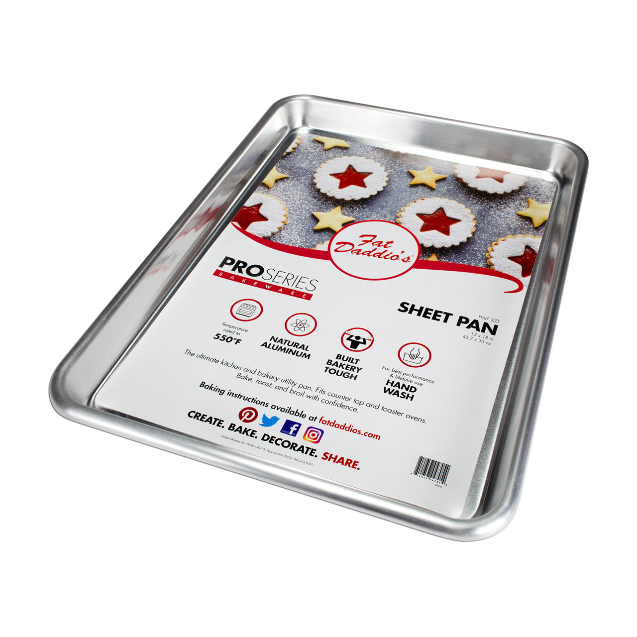 Fat Daddio's Silicone Baking Mat (Half Size, Non-Stick)