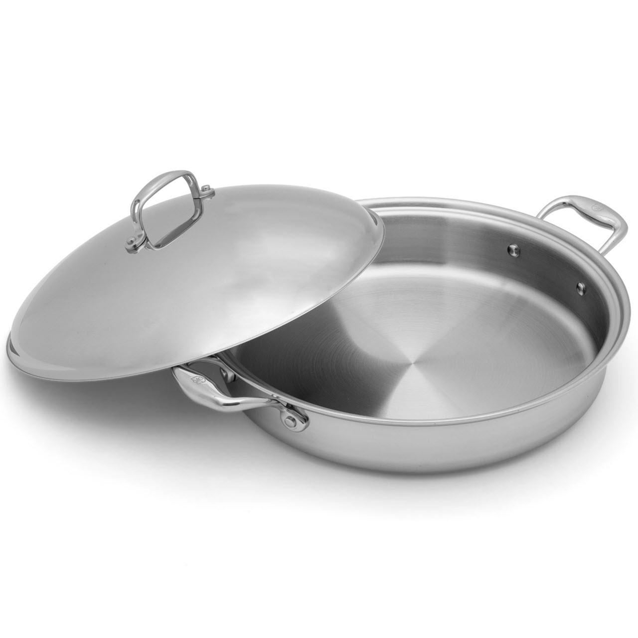 Heritage Steel 316Ti Titanium Series 5 Quart Sauteuse with Lid - Thumbnail 3