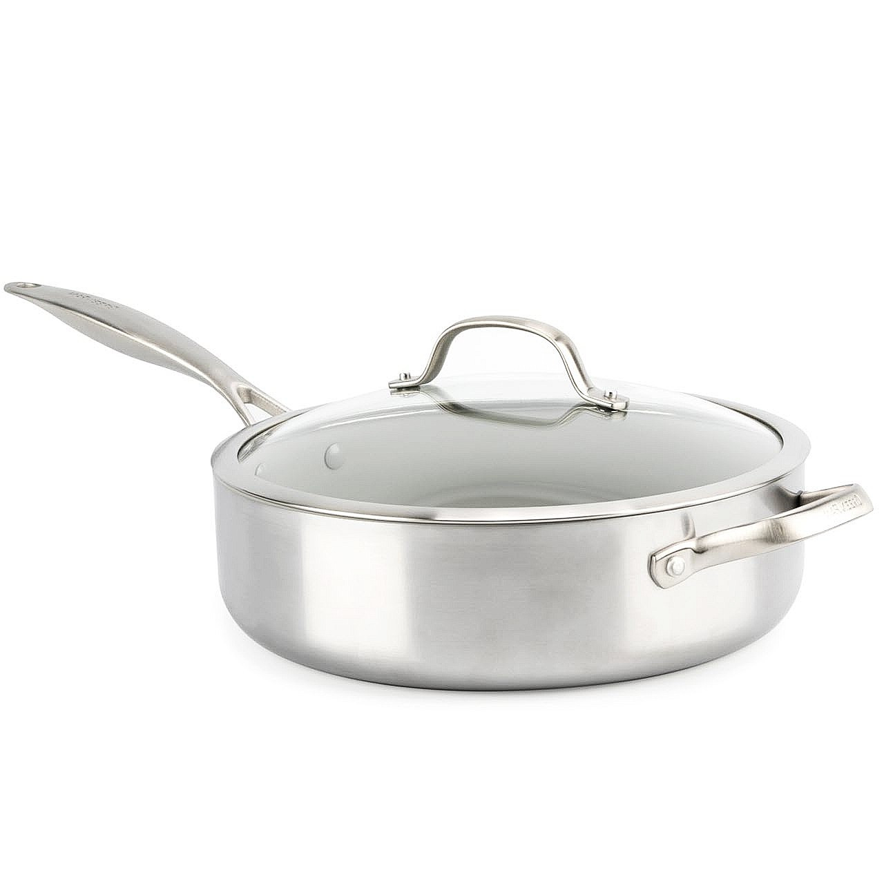 GreenPan Paris Pro 4QT Ceramic Non-Stick Saute Pan with Lid